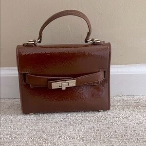 Steve Madden Glossy Brown Mini Bag